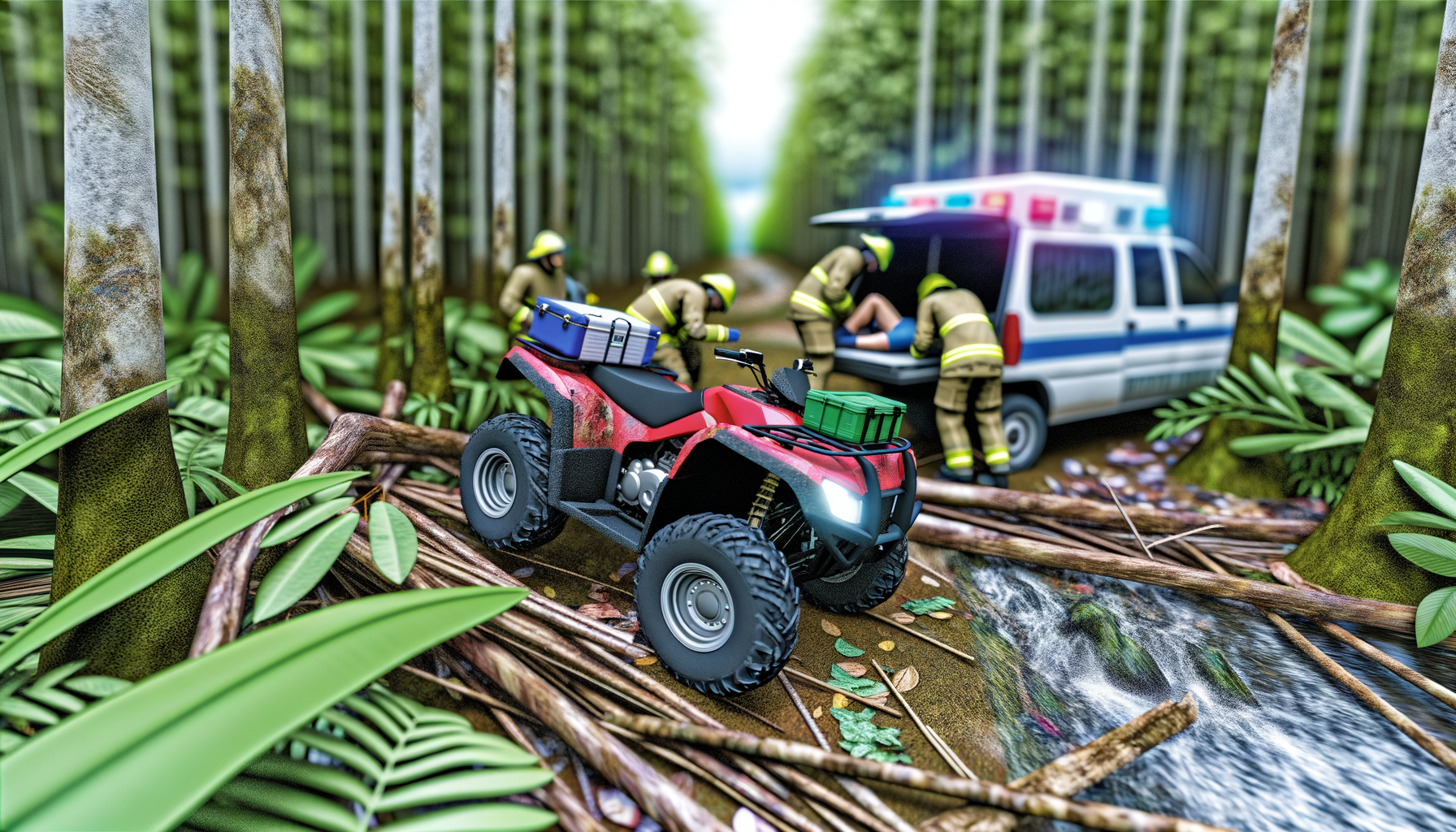 Mand død efter ATV-ulykke i skov ved Bjæverskov