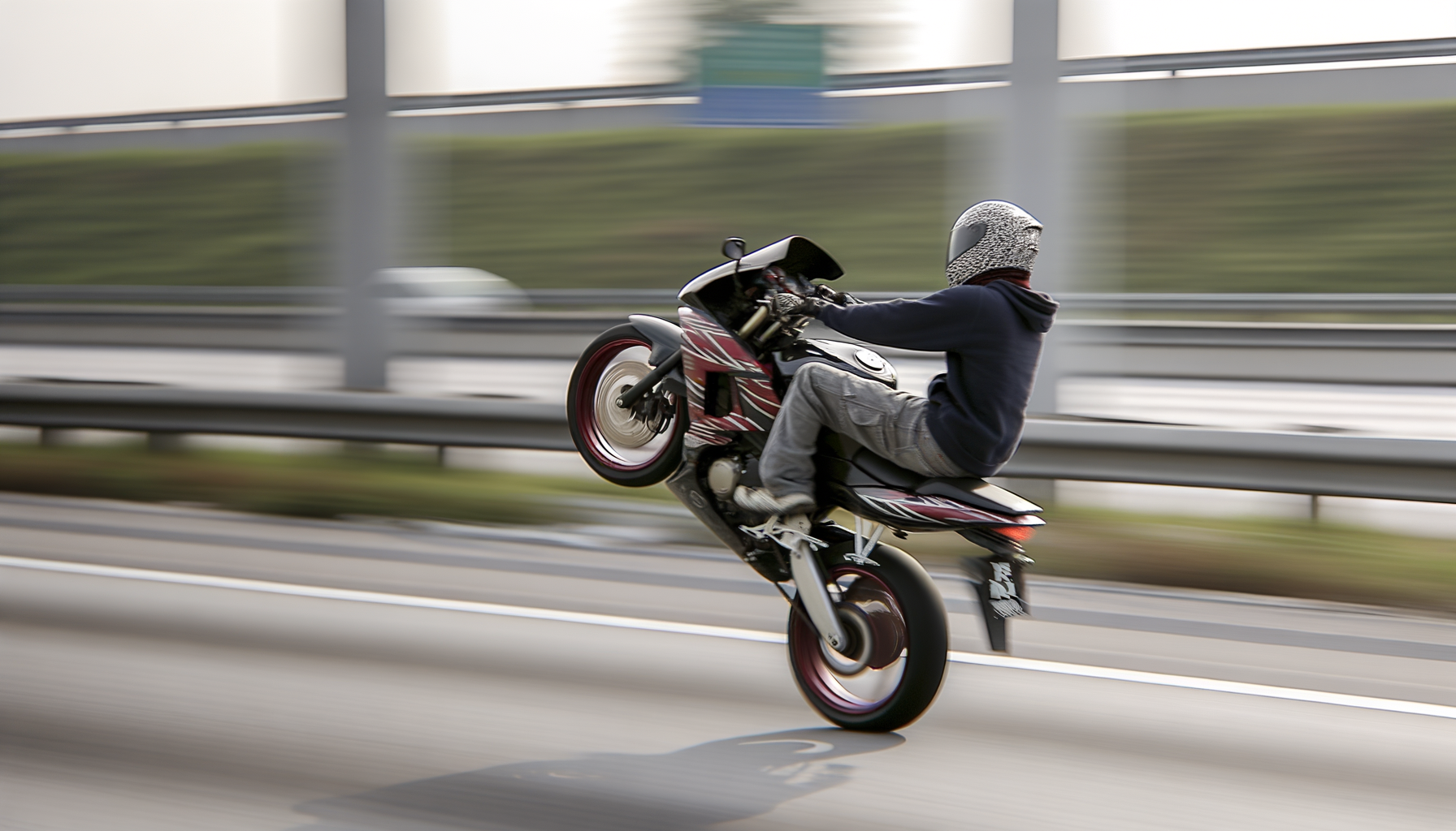 Motorcyklist idømt fængsel for over 200 færdselsforseelser