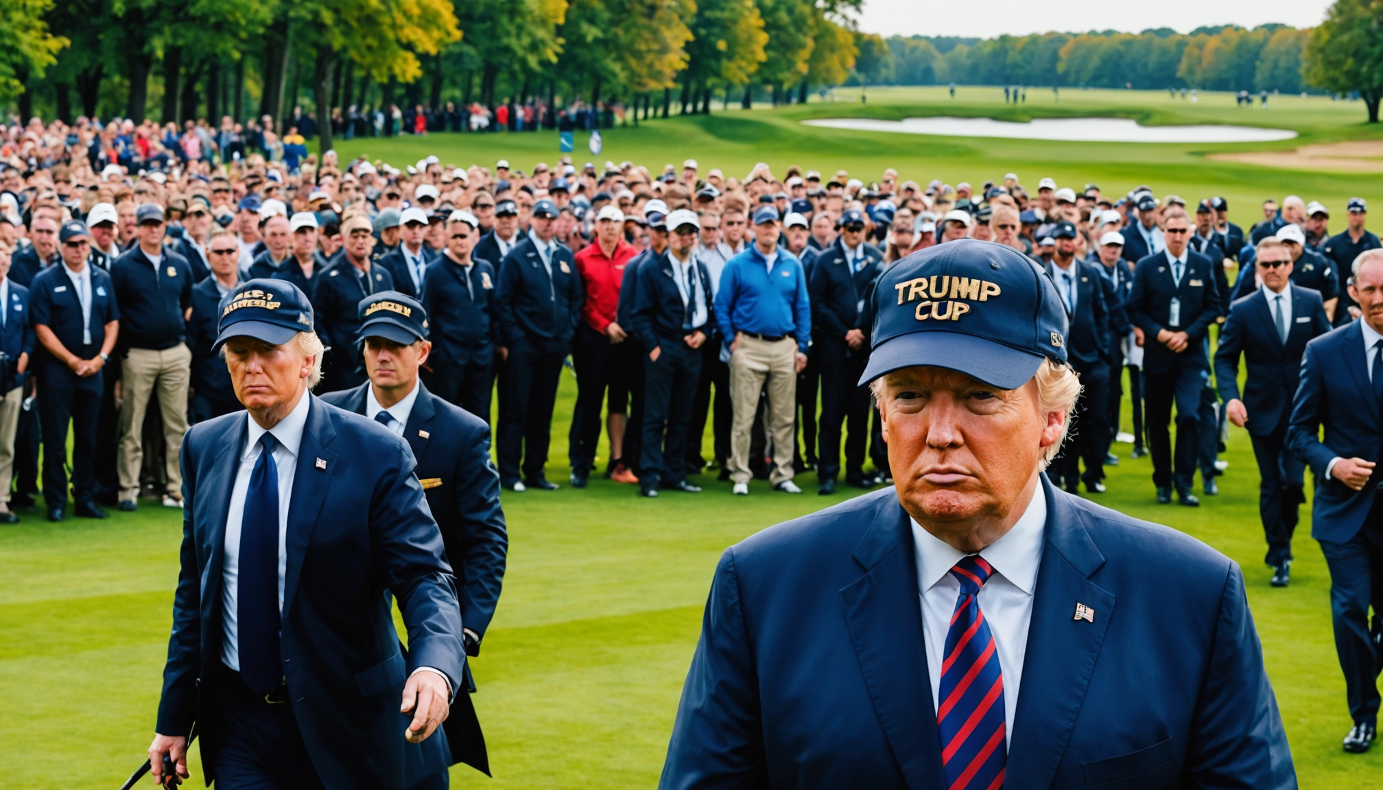 Donald Trump til Ryder Cup med massiv sikkerhed