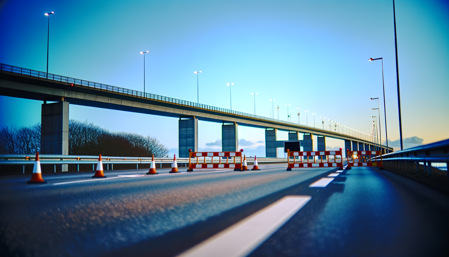 Storebæltsbroen lukker kortvarigt for biltrafik mandag aften