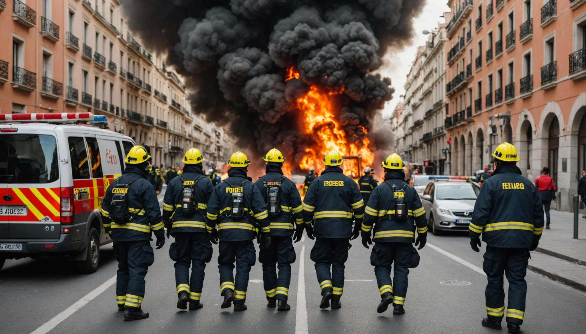 Gaseksplosion i Madrid skader mindst 25 personer