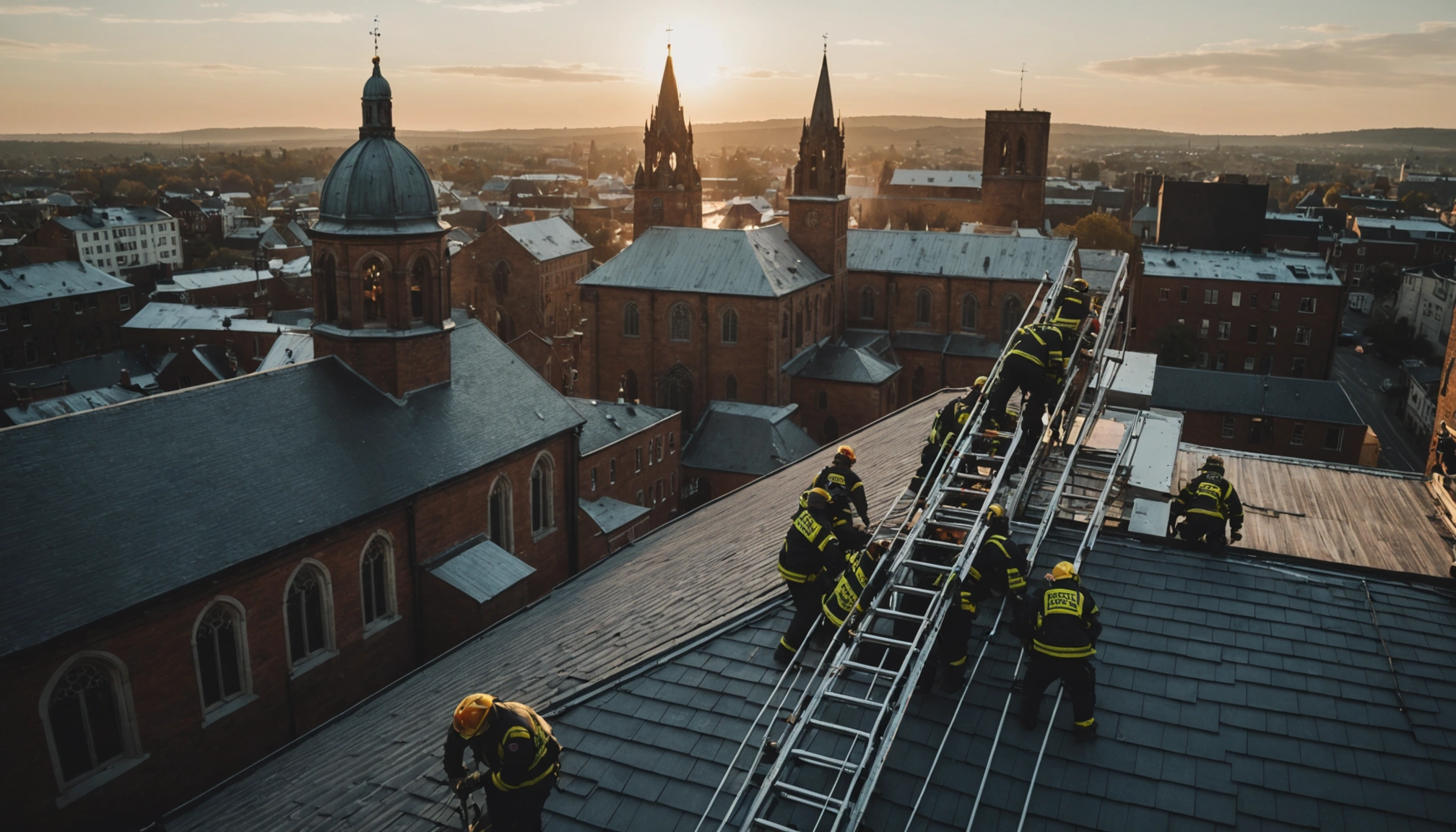 Beruset mand reddet fra kirketag i Landshut