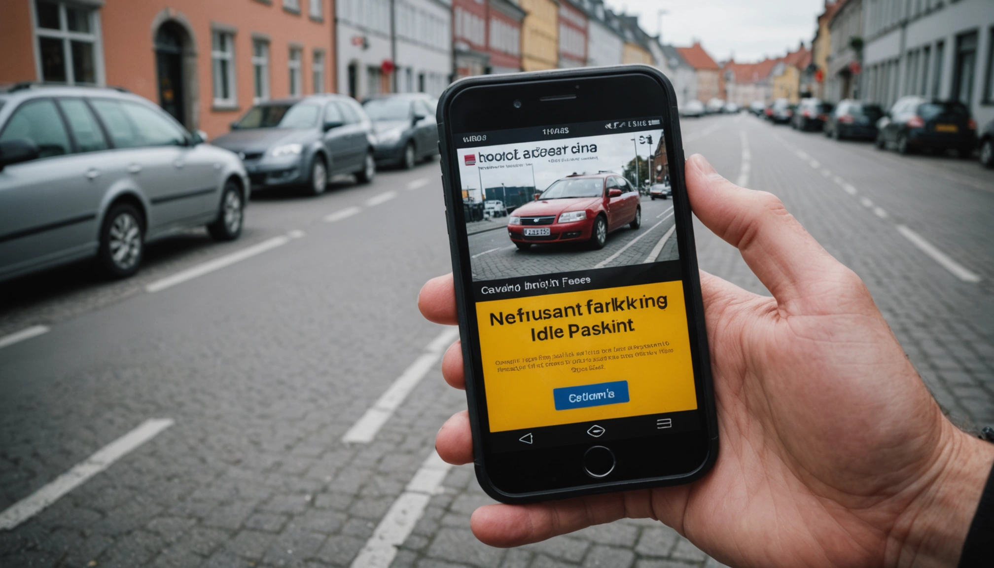 Advarsel om falske sms'er om parkeringsbøder i Danmark