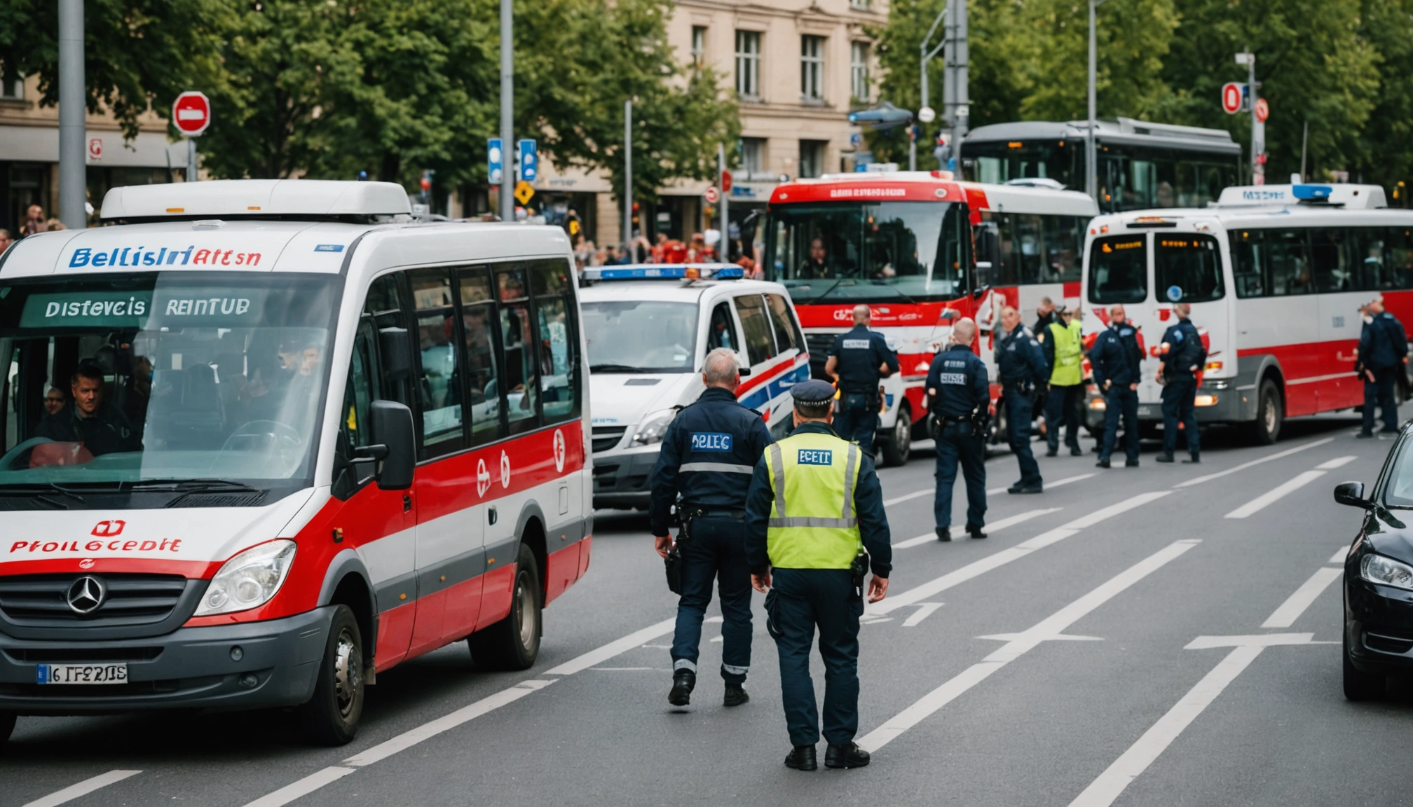 Dansk turistbus kolliderer med sporvogn i Berlin