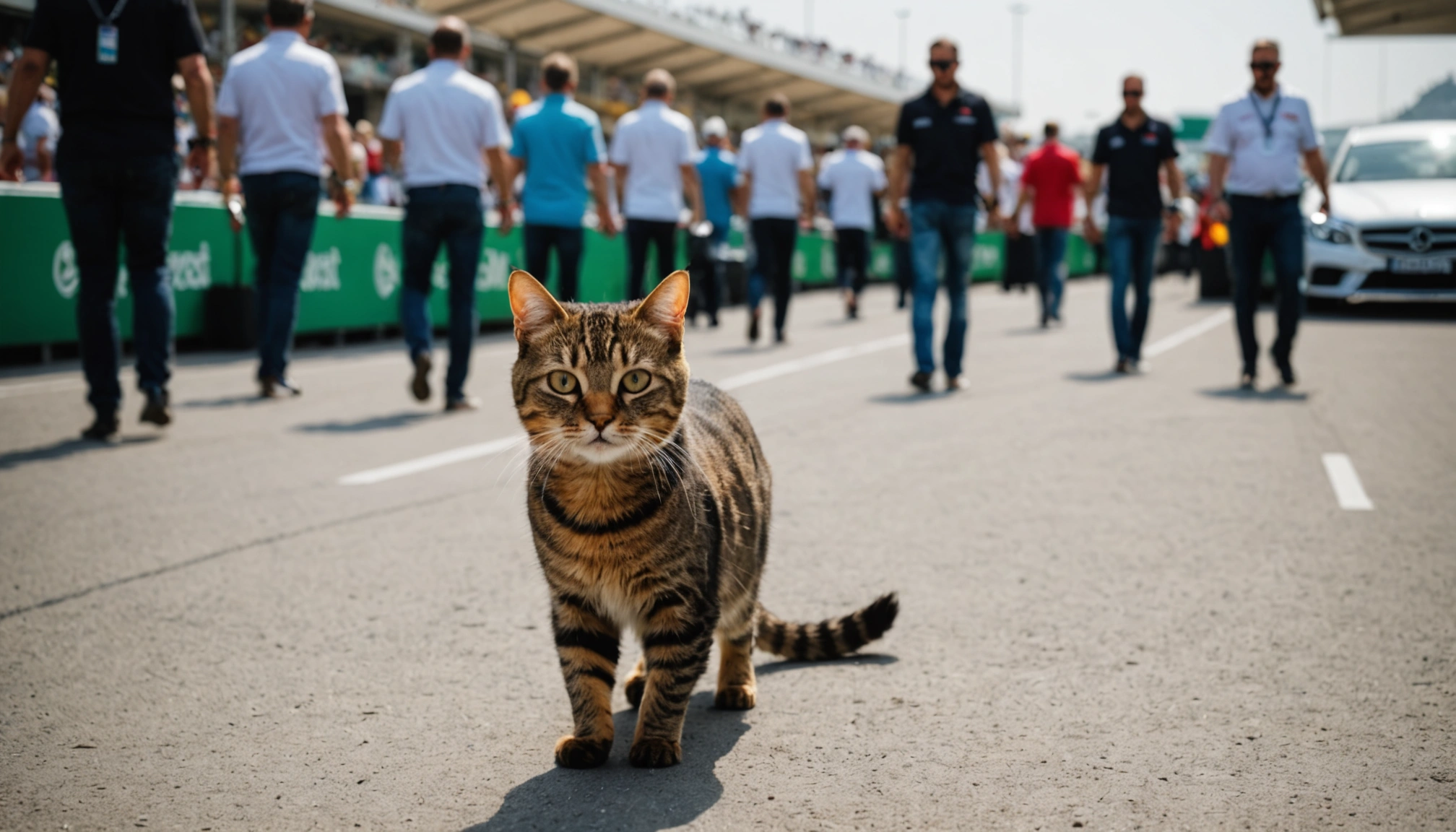 Paddock Cat Steals The Show At Azerbaijan GP