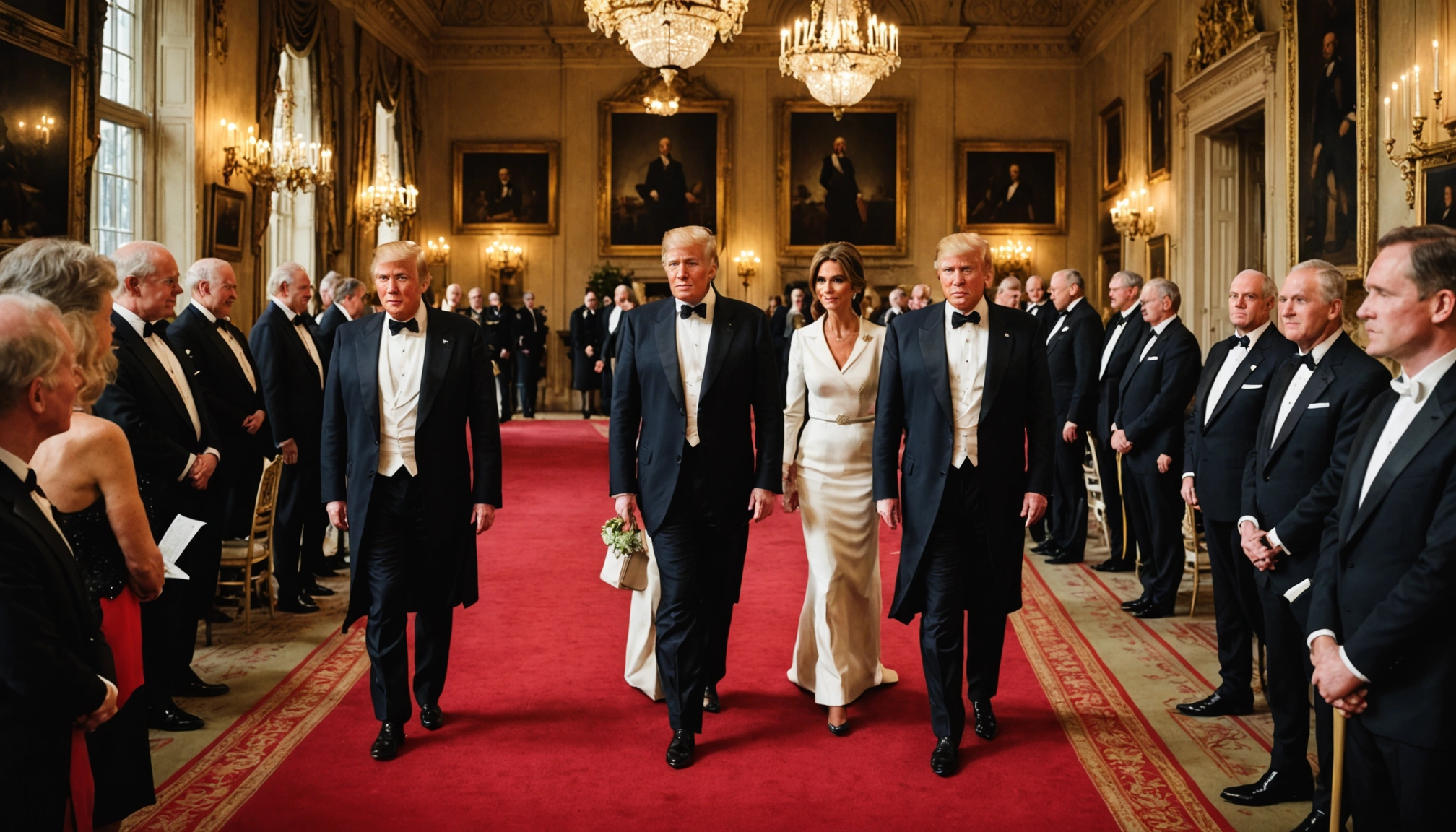 Trump fastholder ros under middag med kong Charles