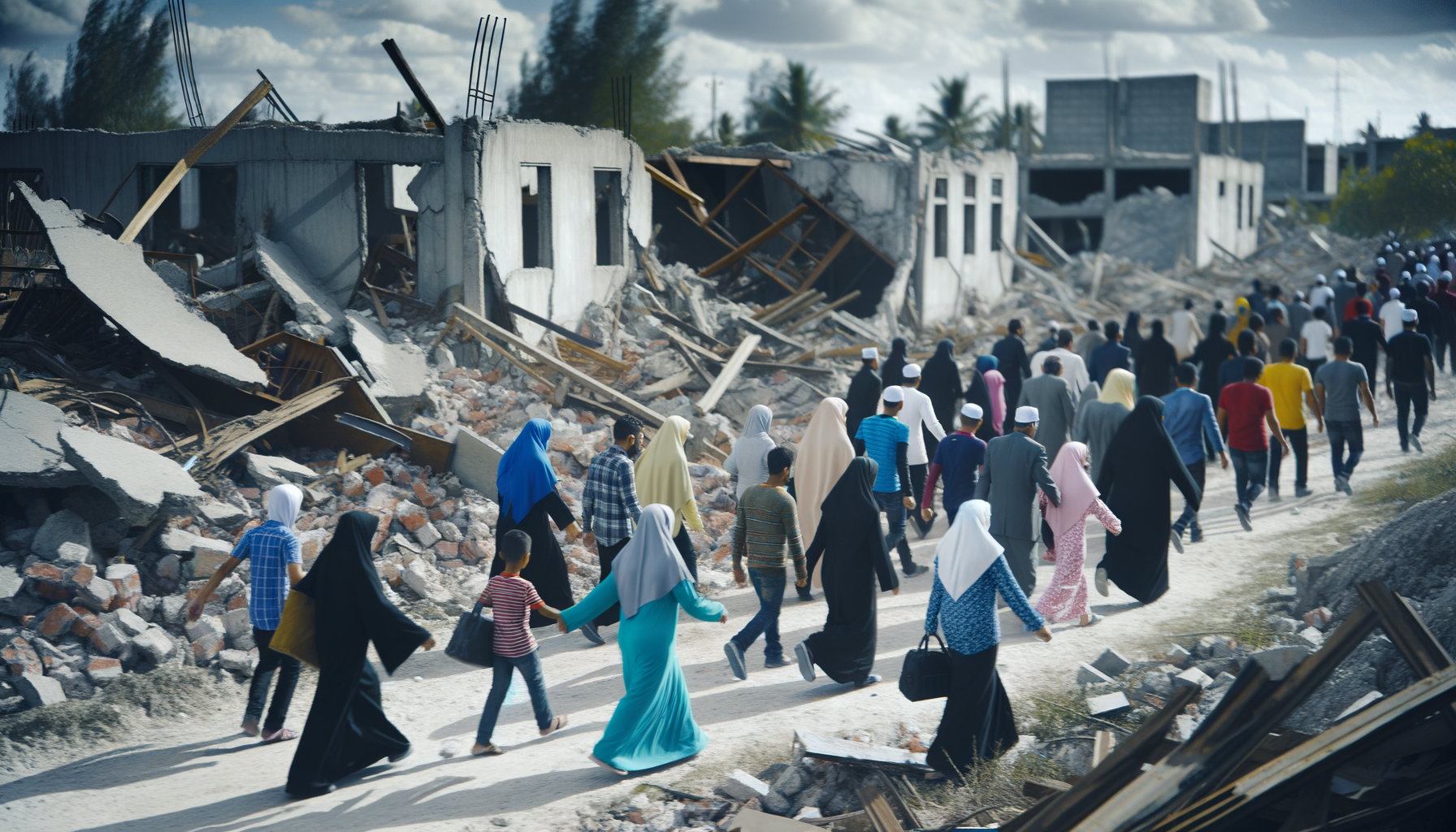 Palæstinensere vender hjem efter våbenhvile i Gaza