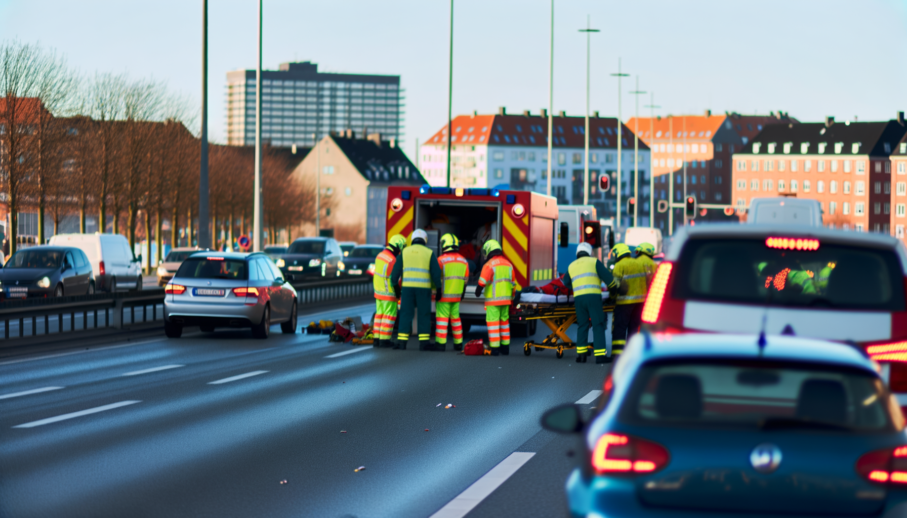 Flere uheld skaber kaos på hovedstadens veje mandag morgen