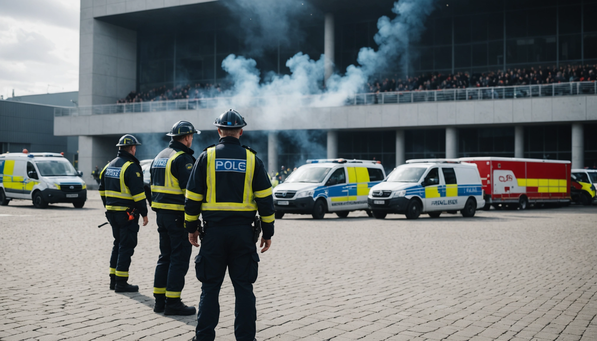 stor beredskabsøvelse ved royal arena i københavn
