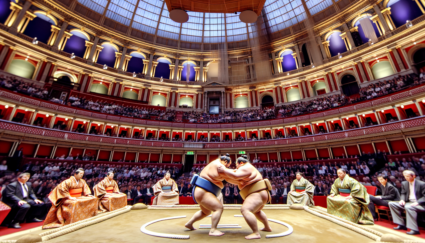 Sumo wrestling returns to London’s Royal Albert Hall