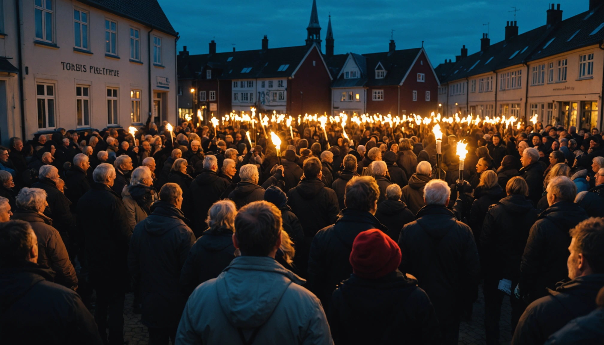 Lokale demonstrerer mod lukning af asylcenter i Jelling