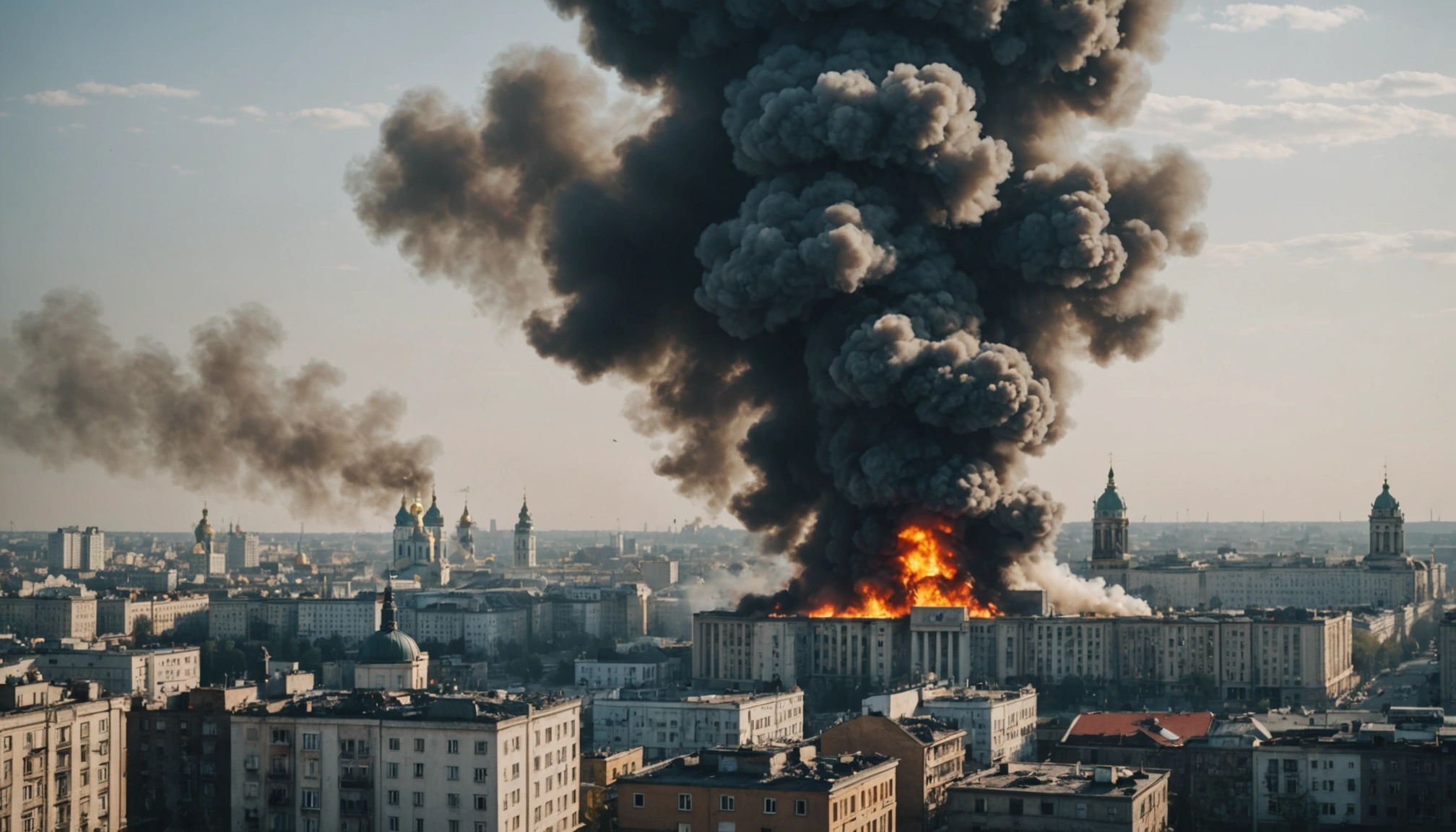 Luftangreb i Kyiv og usikkerheden i Ukraine-krigen