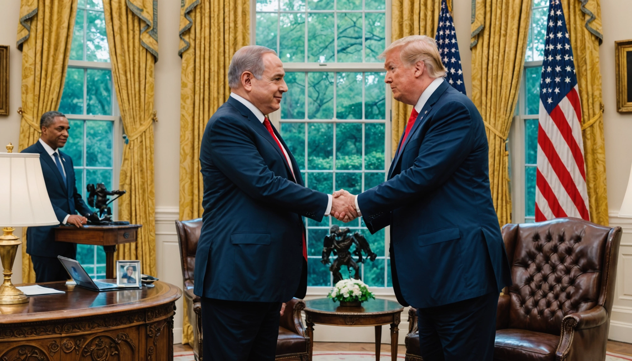 Netanyahu tilslutter sig Trumps fredsplan for Gaza-krisen
