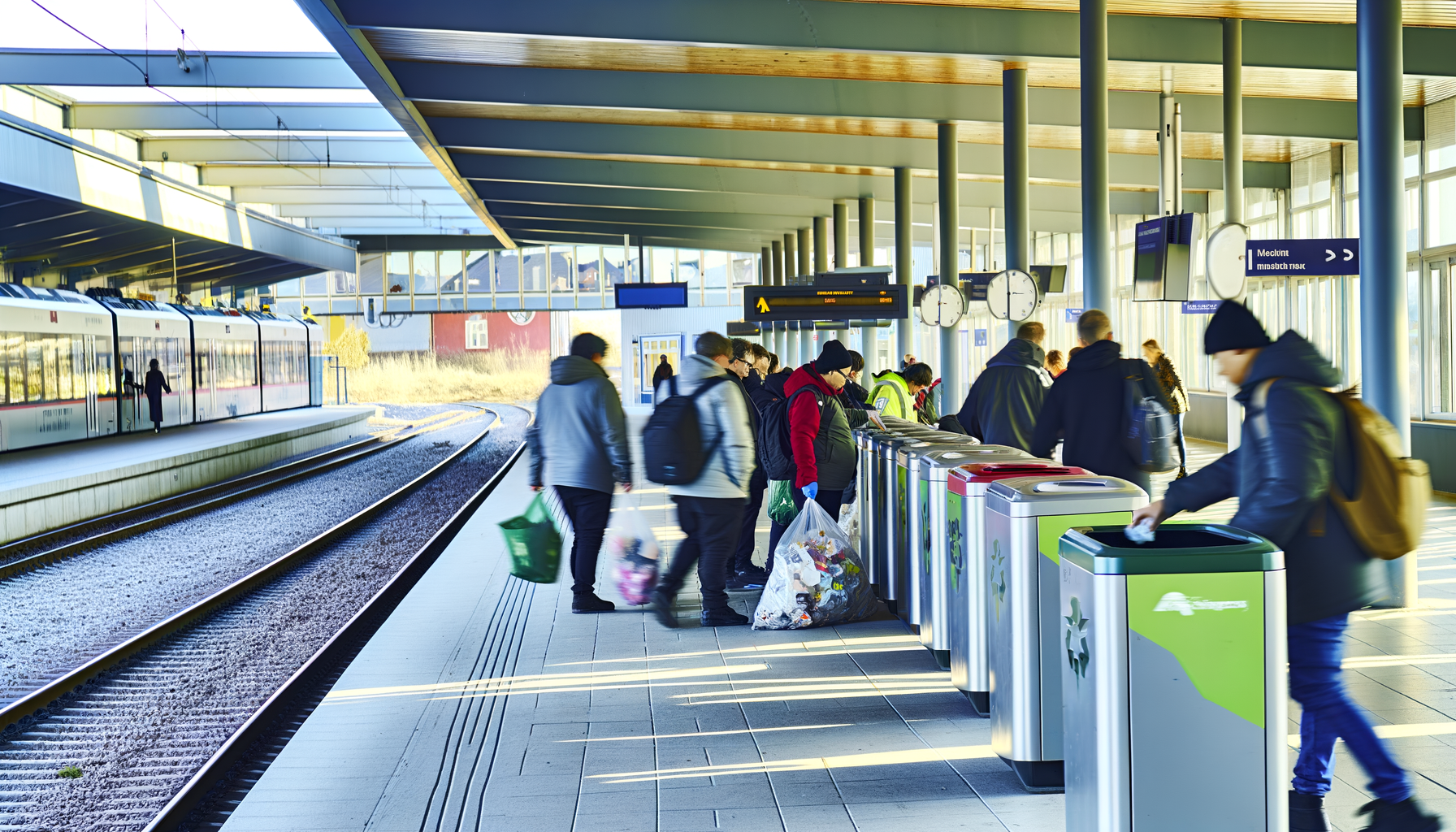 Ingen skraldeposer i toget: nye vaner på lollandsbanen