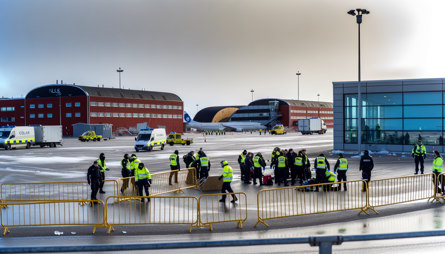 Evakuering af Nuuk lufthavn efter mistænkeligt fund