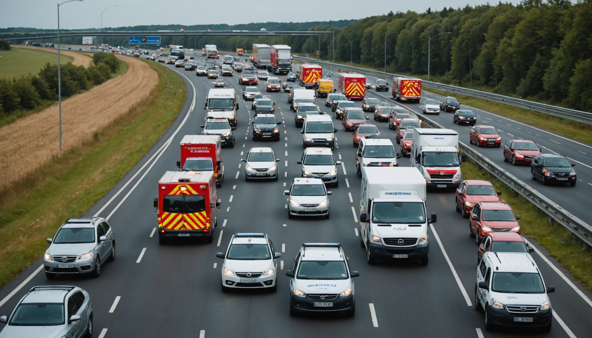 Morgentrafik på Motorring 3 ramt af uheld ved Jægersborgvej