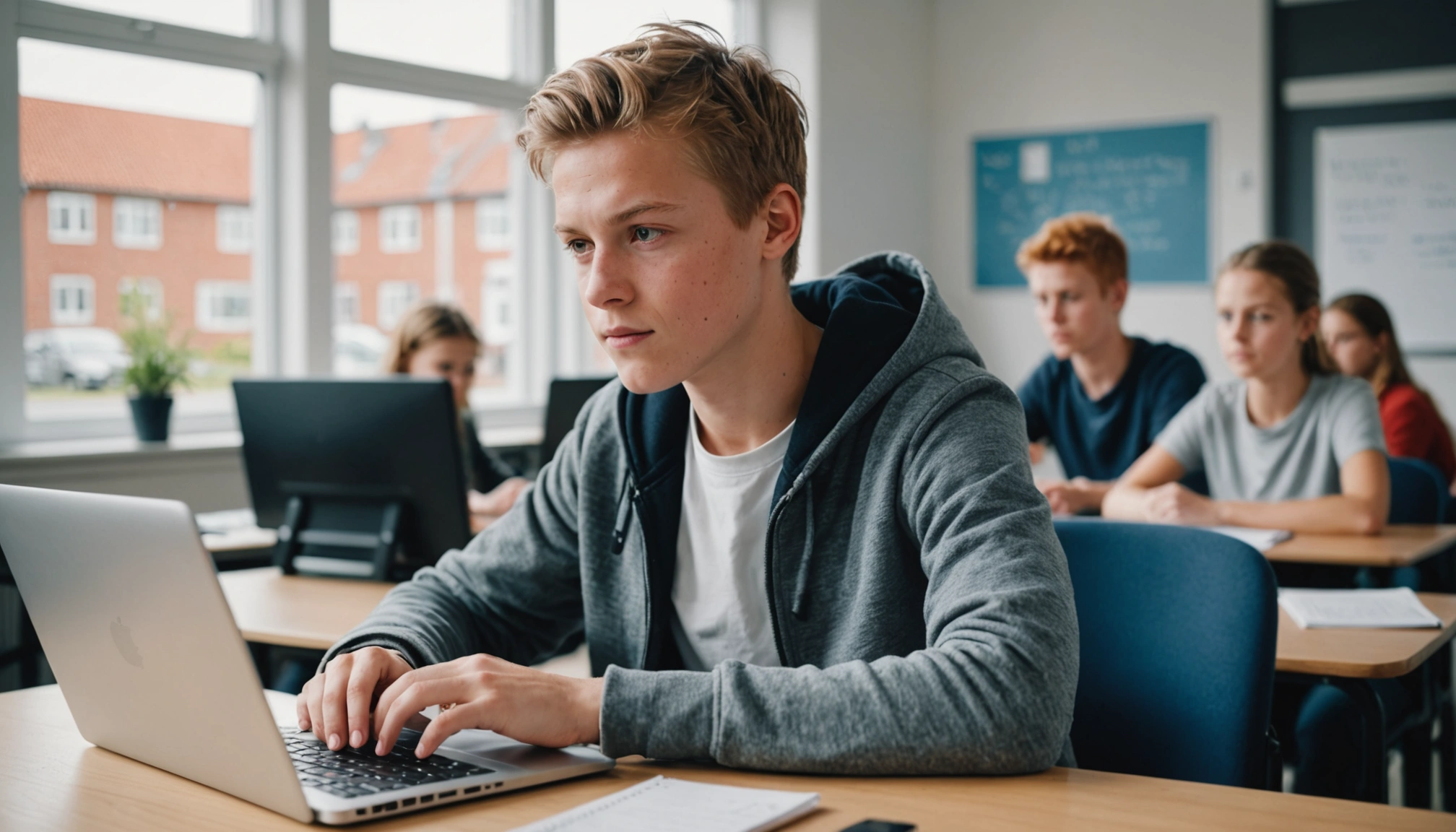 Ni ud af ti unge bruger ai i skoletiden i Danmark