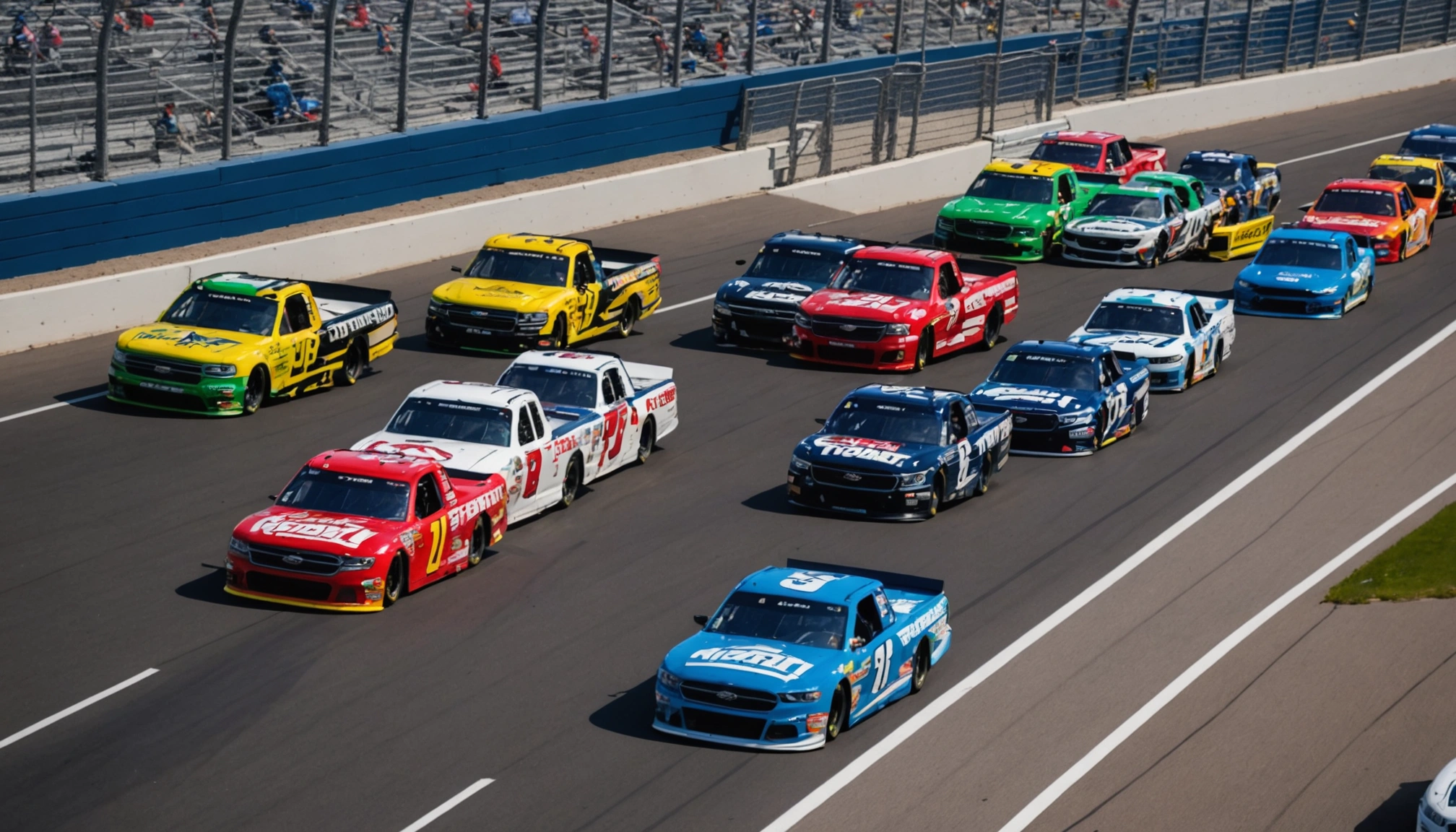 NASCAR Truck Roval chaos in Turn 1 on Lap 1 as title favourites wreck