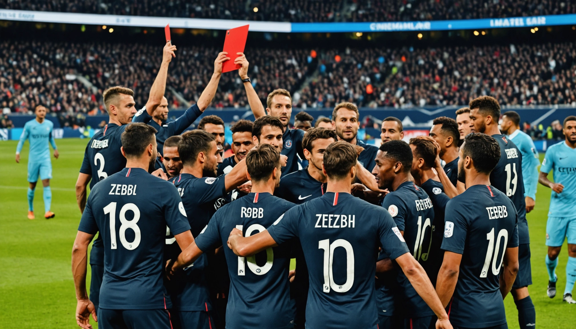 PSG suffer Marseille defeat amid De Zerbi red card drama