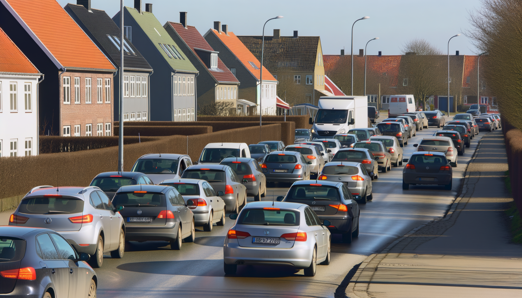 Stille villavej bliver pendlervej med tung trafik i Kalundborg