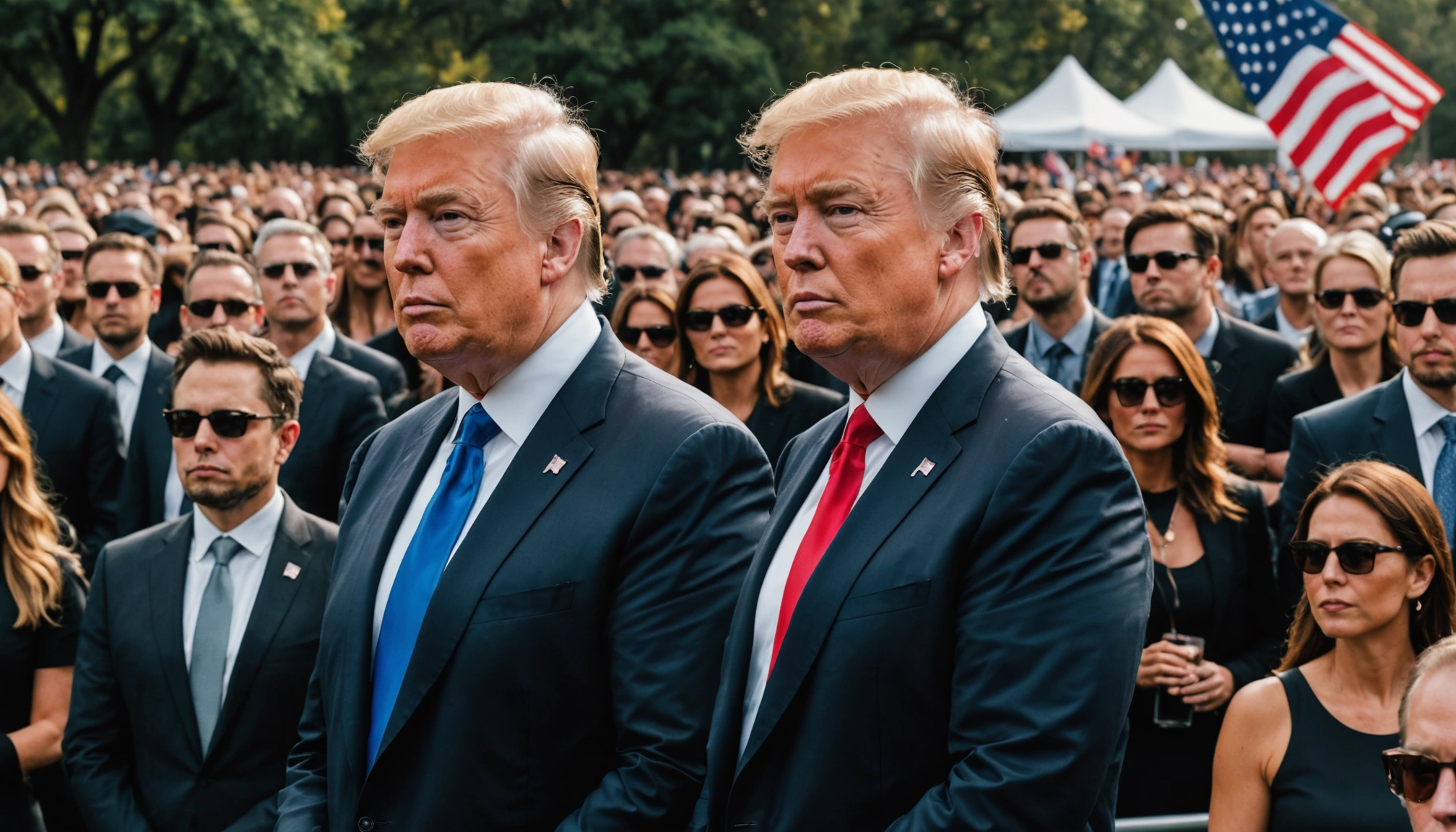 Trump og Musk mødes ved mindeceremoni for Charlie Kirk
