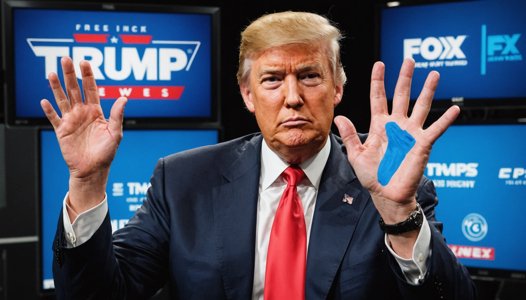 Donald Trumps mystiske blå mærke og hvad det betyder