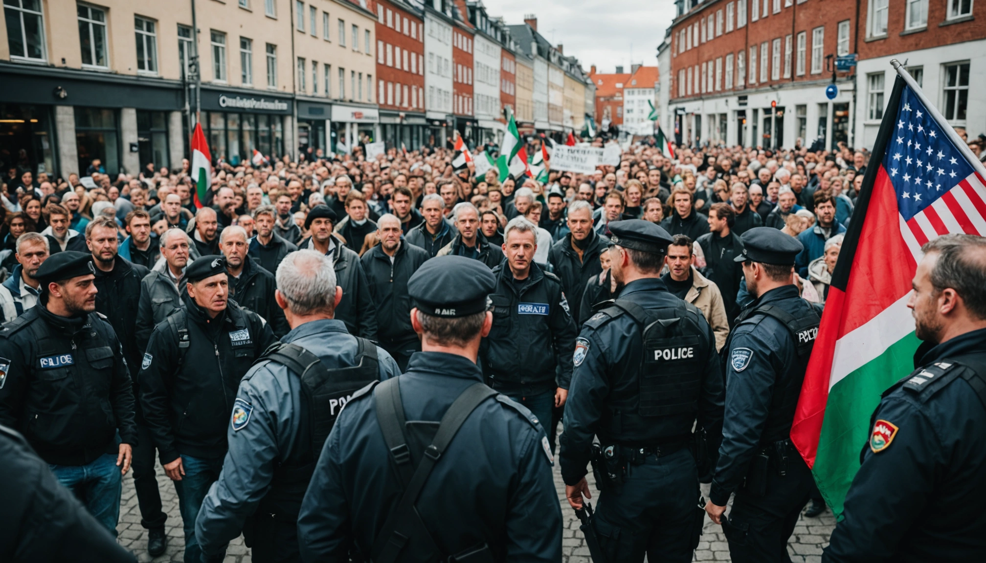 Voldsepisode ved palæstina-demonstration i København