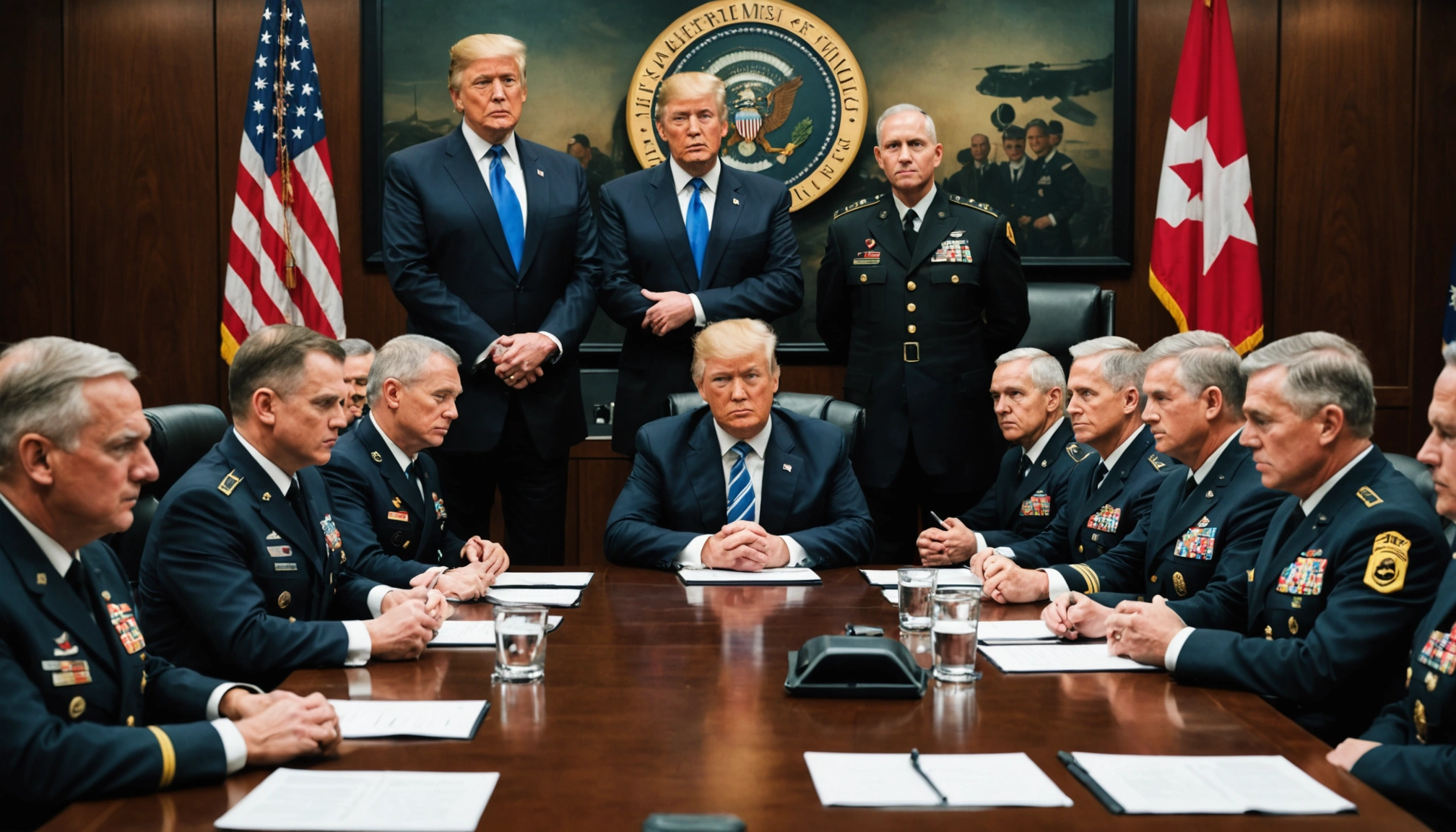 Trump deltager i usædvanligt stormøde med amerikanske generaler