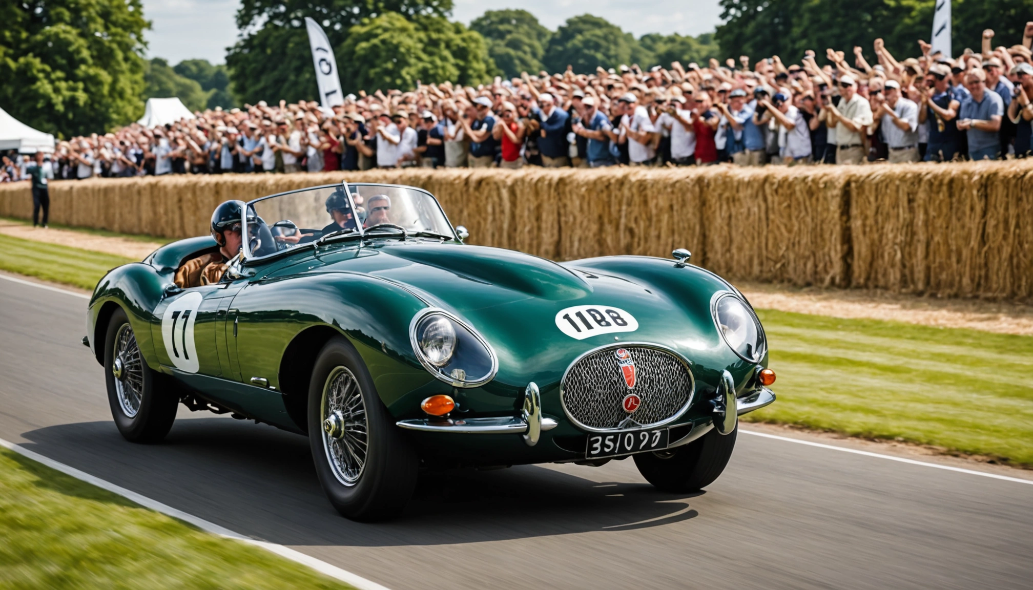 Jenson Button Celebrates Goodwood Return With Historic Jaguar Victory