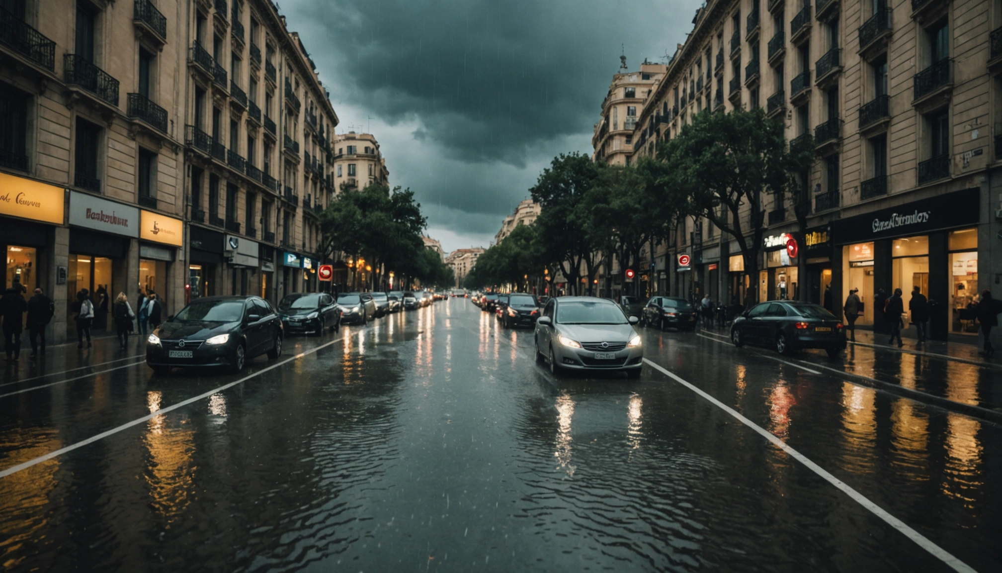 Voldsomt stormvejr skaber kaos i Barcelona og Catalonien