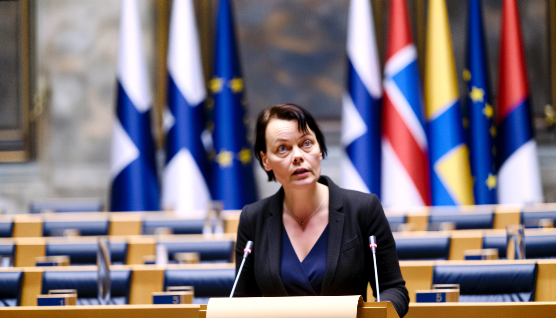 Var mette frederiksens åbningstale rød eller blå?