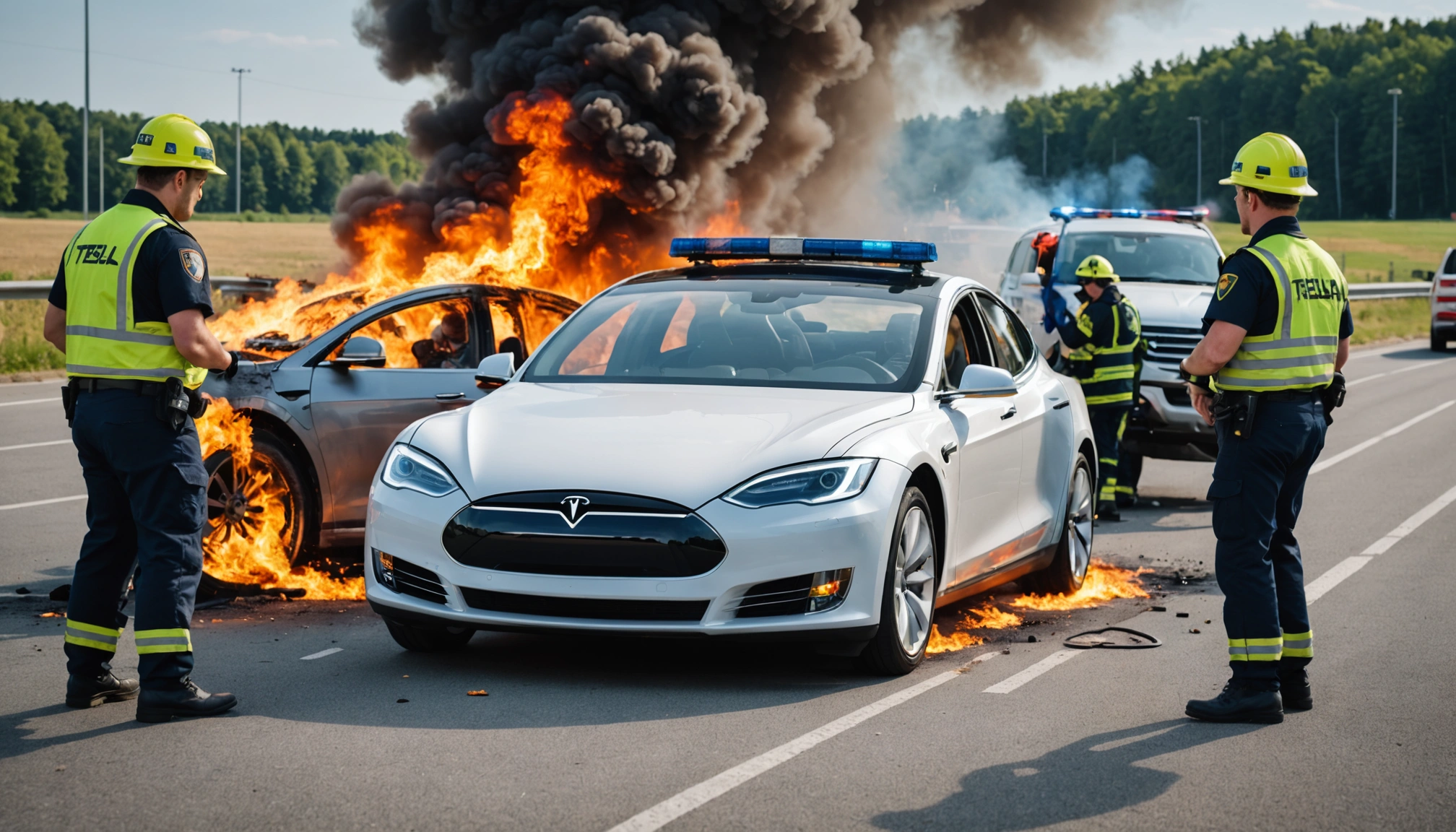 Tragedie på tysk vej: Teslaulykke med fatale konsekvenser