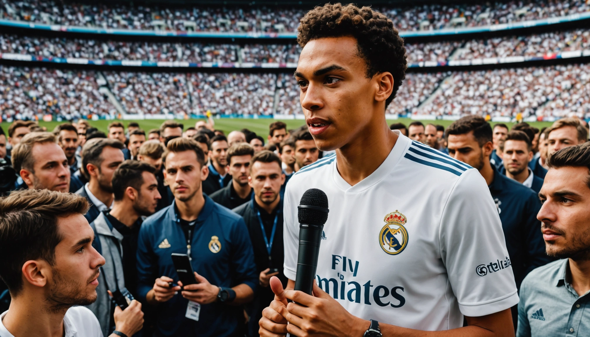 Alexander-Arnold’s impressive Spanish at Real Madrid unveiling