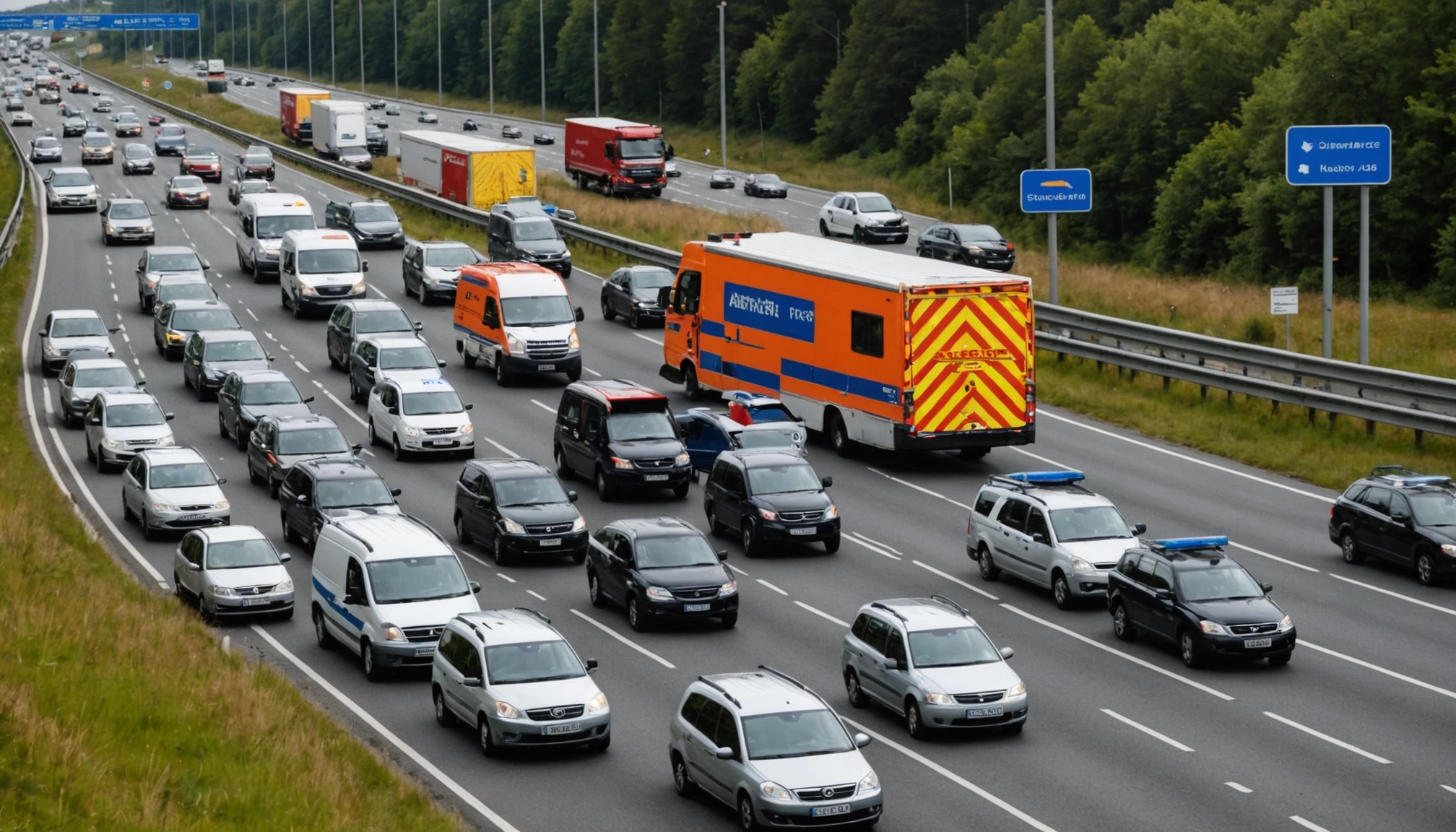 Uheld på silkeborgmotorvejen skaber trafikale udfordringer