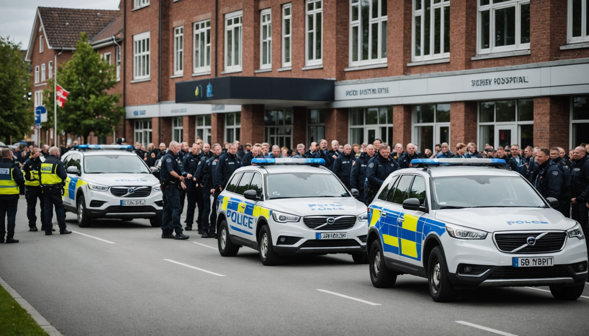Stort slagsmål ved skejby sygehus involverer børn og familier