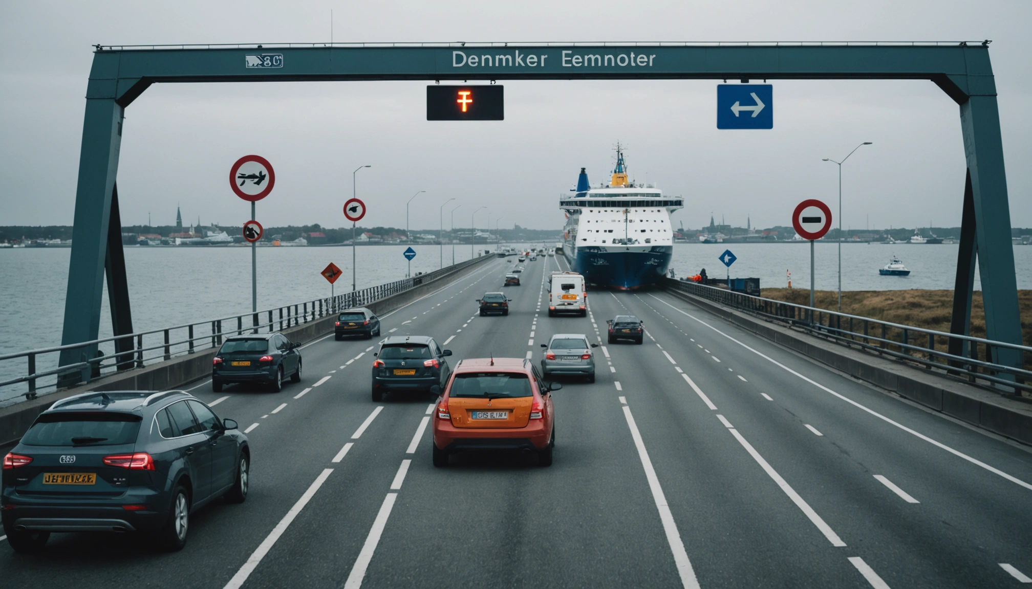 Kraftig vind skaber store trafikale udfordringer i Danmark