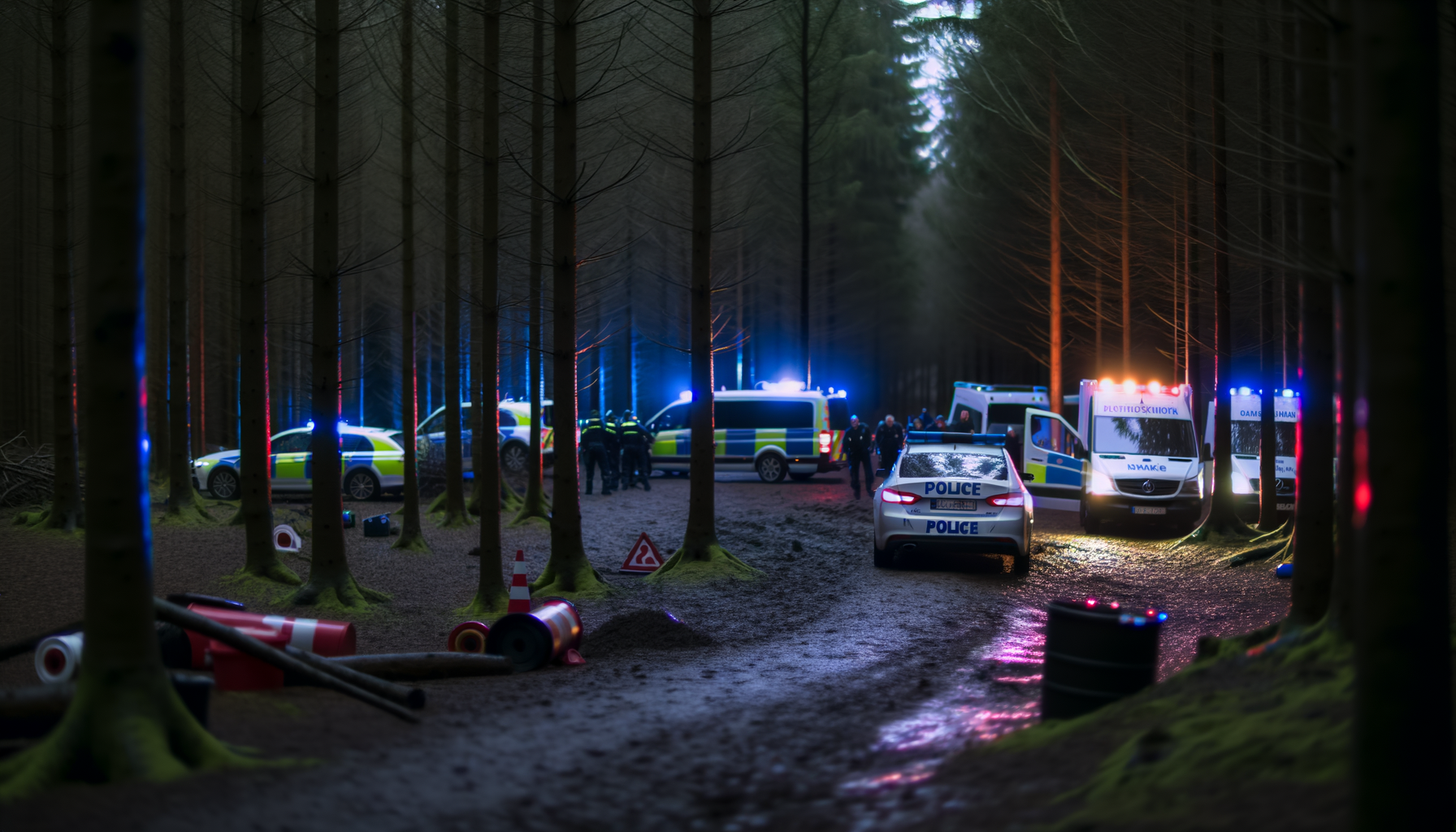 Mystisk dødsfald i skovområde ved Bjæverskov under efterforskning