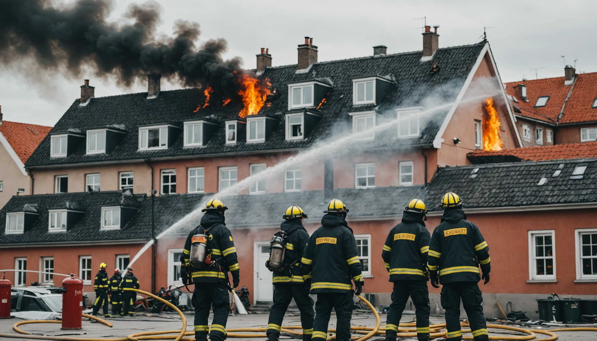 Brand i tag på Hejrevej skaber trafikale problemer i København