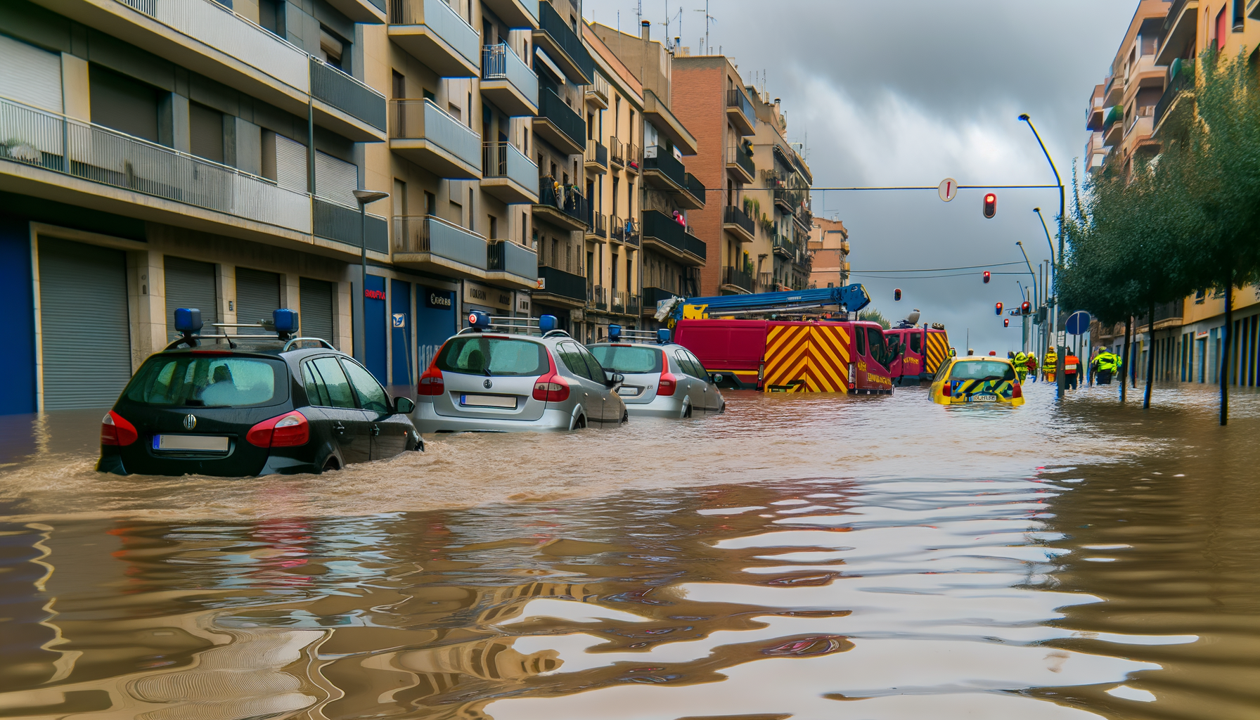 Voldsomme oversvømmelser rammer Catalonien og påvirker transporten