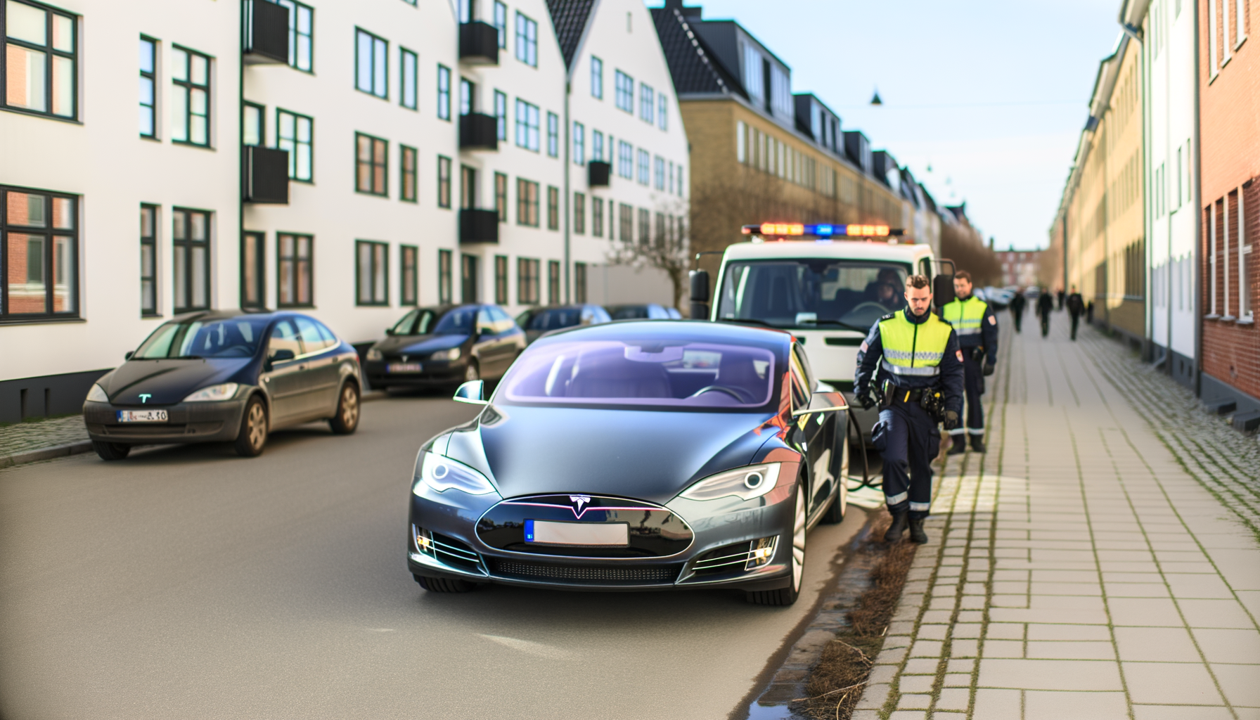 Bilforhandler mister Tesla efter vanvidskørsel i Køge