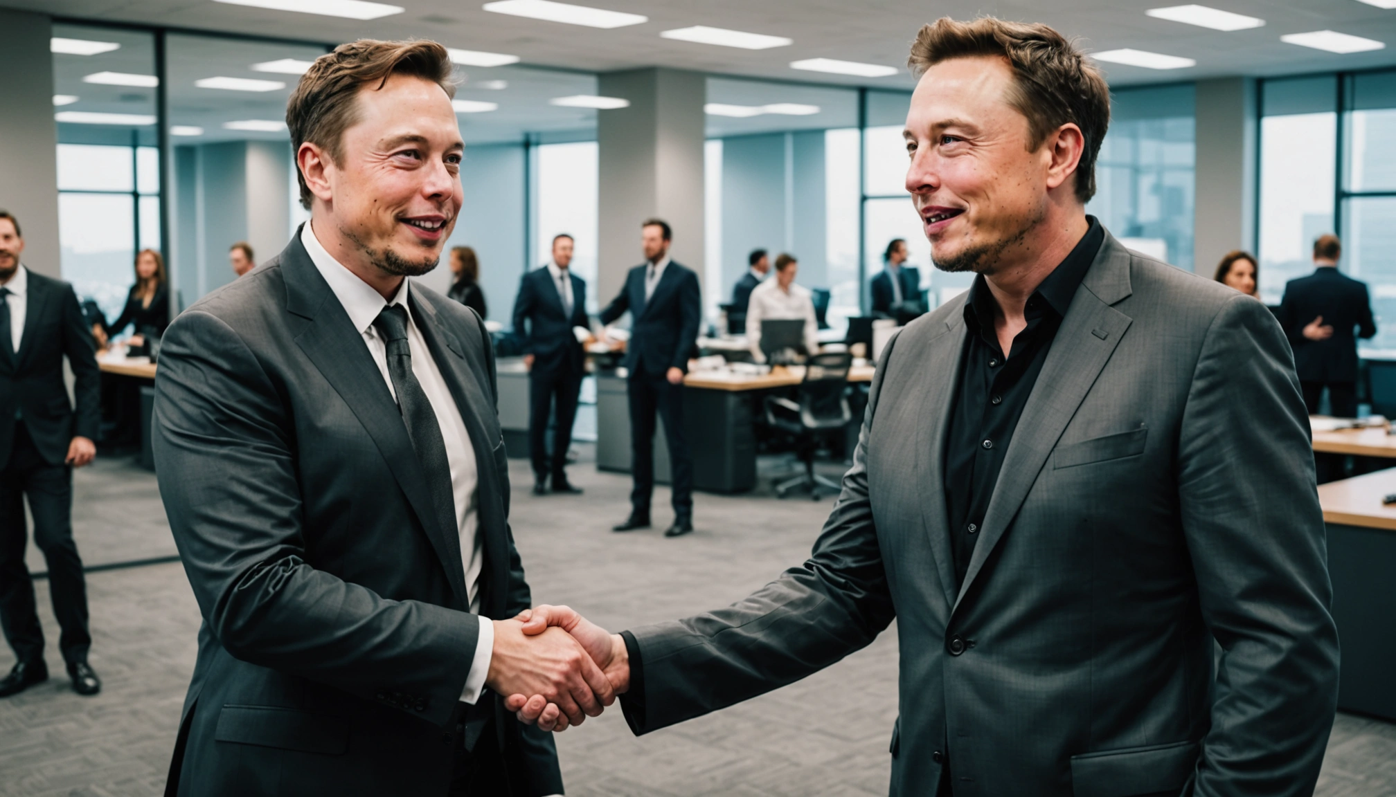Elon Musk og Larry Ellison kæmper om titlen som verdens rigeste