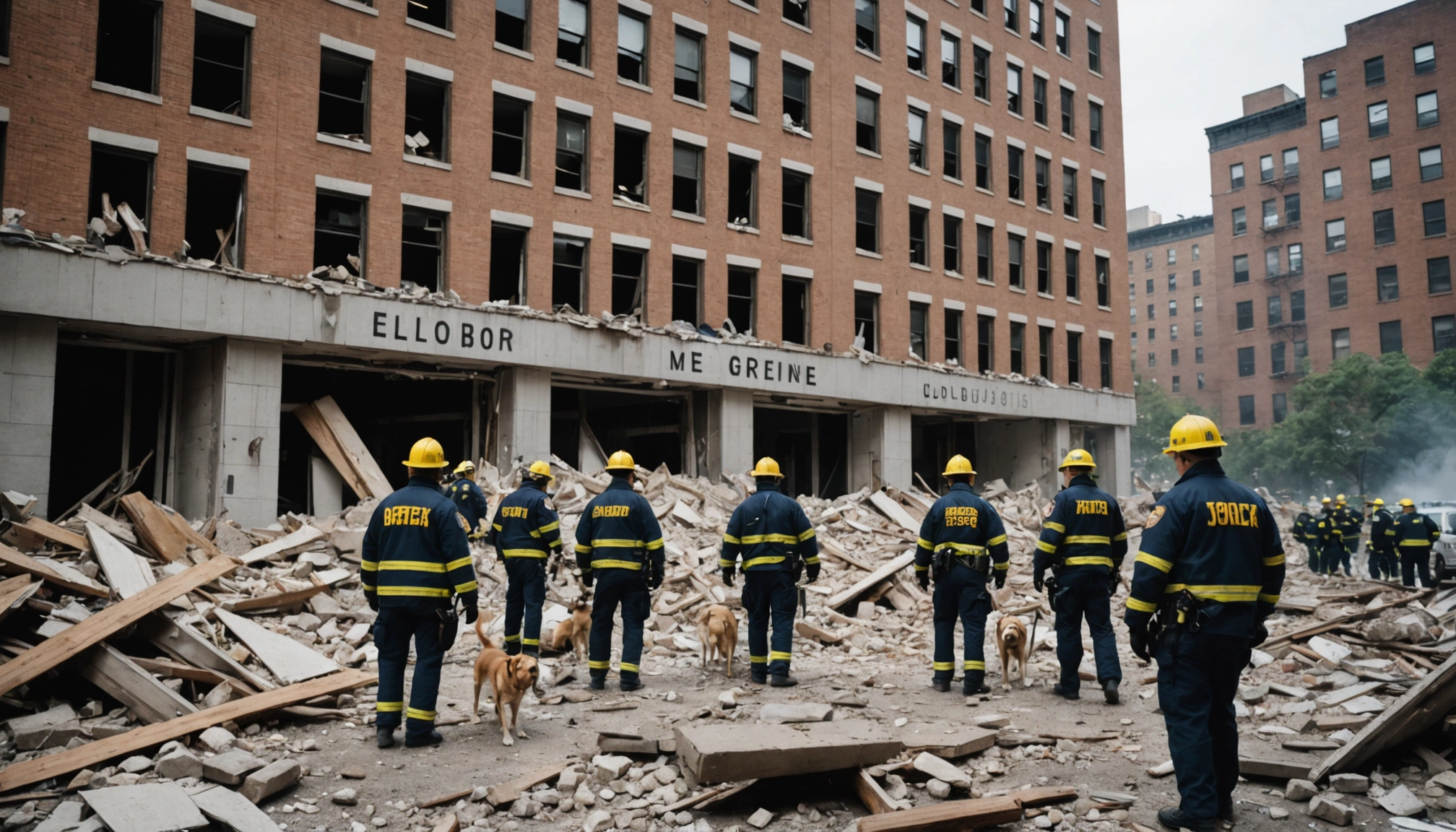 Eksplosion i new york får højhus til at kollapse