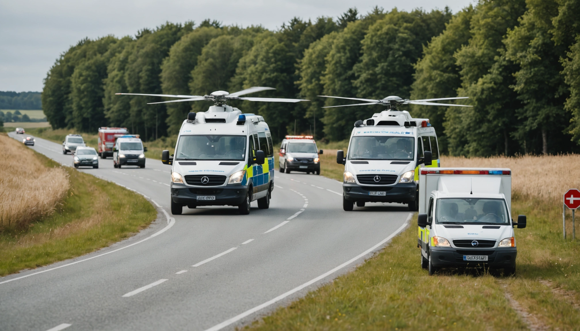 Alvorligt færdselsuheld på Gaabensevej med kritisk fodgænger