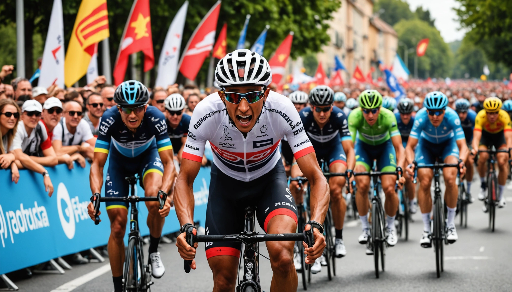 Bernal triumphs as protests shorten Vuelta stage