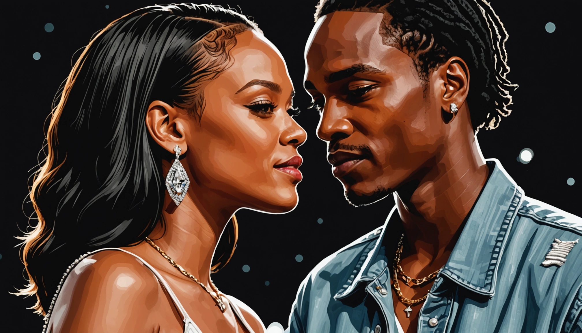 Falsk forlovelsesbillede af Rihanna og A$AP Rocky går viralt