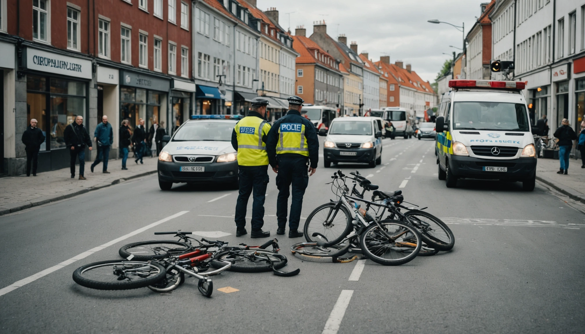 Skrækbilist i København skaber fare for mange trafikanter