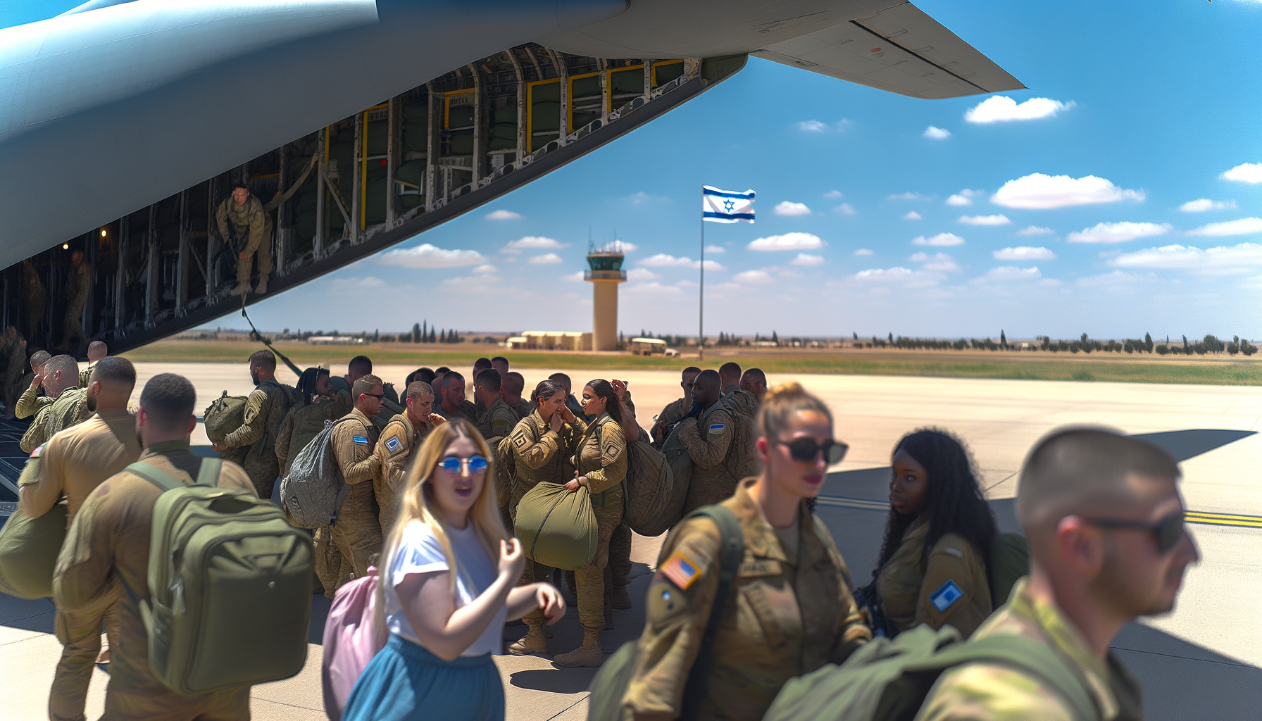 Amerikanske soldater ankommer til Israel for at sikre våbenhvile
