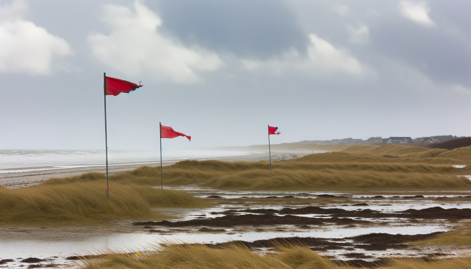 Advarsel til badegæster: røde flag over danske kyster